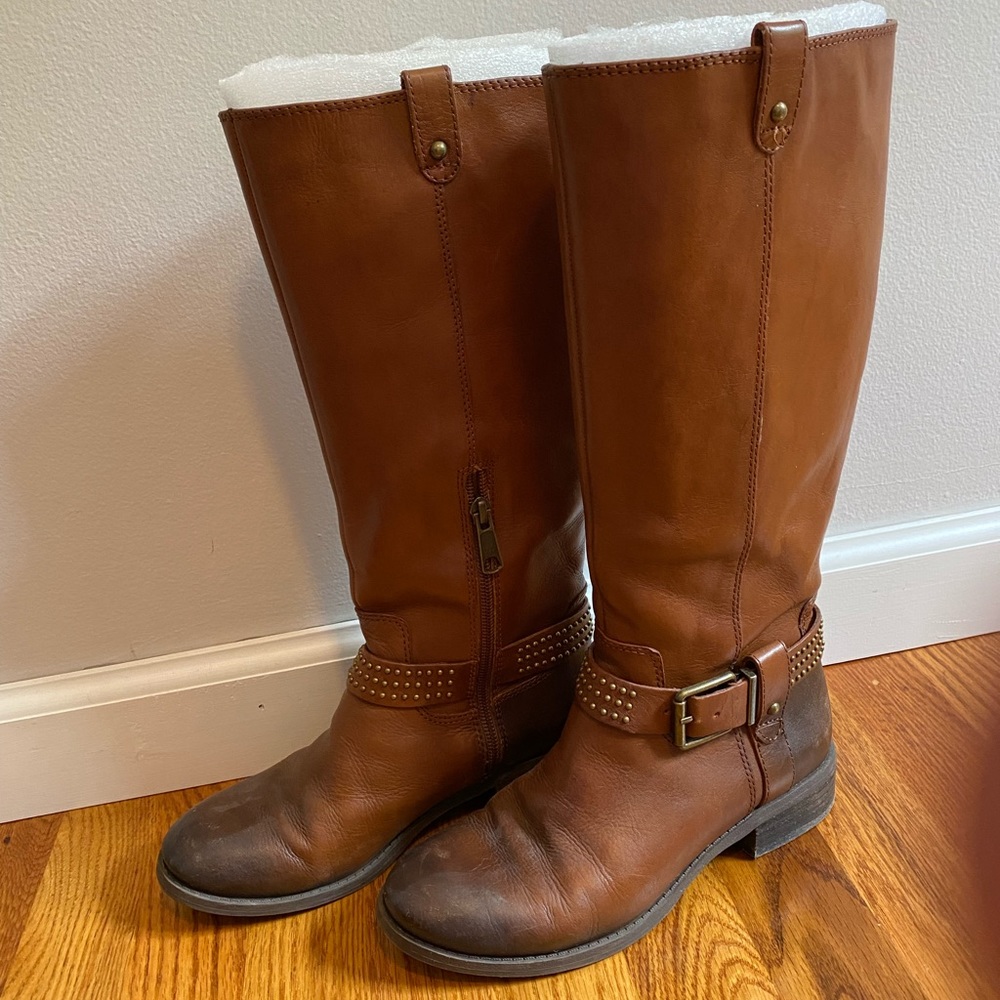 Brown (Cognac) Leather Boots